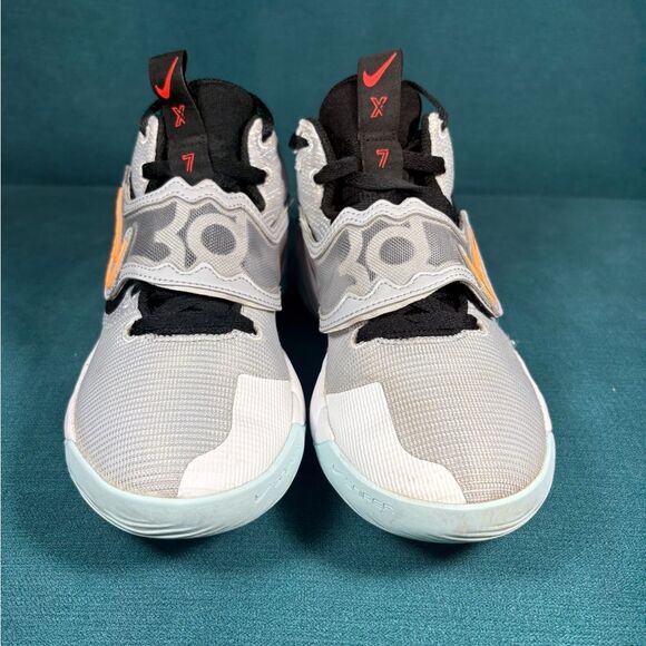 Size 7.5 - Men’s Nike KD Trey X Wolf grey volt crimson shoes - Picture 4 of 8